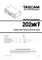 Tascam 202-Mk-V - Service Manual